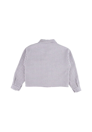 Best Kids Kız Çocuk Kazayağı Desenli Ceket 6-14 Yaş 001