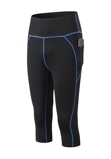 Reedark Yüksek Bel Cep Detaylı Hızlı Kuruyan Kadın Yoga Taytı - Esnek Ve Konforlu Mavi