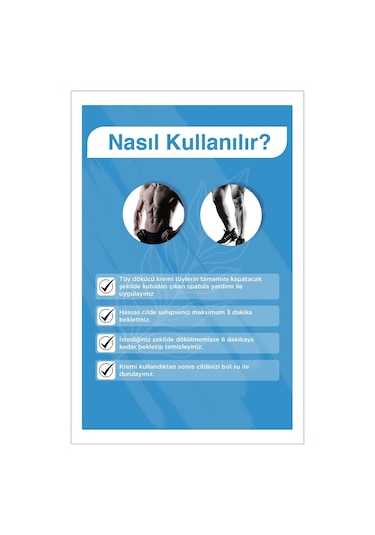 Bioder Erkek Tüy Dökücü Krem 6 x 100 ML