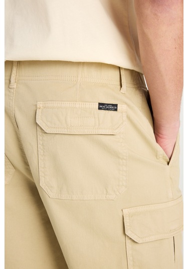 Lee Relaxed Fit Geniş Kesim Chino Erkek Cargo Şort 71ja4897614 Bej