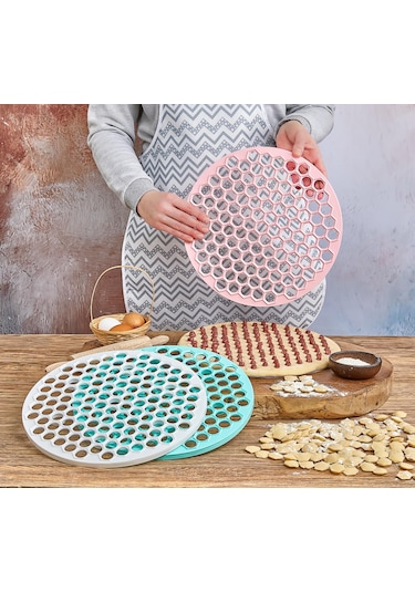 Pratik Mantı Kalıbı Büyük Boy Mantımatik 32 Cm Beyaz