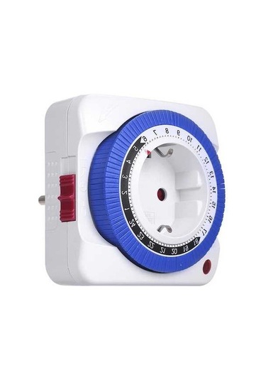 Novahub 24 Saatlik Otomatik Zamanlayıcı Priz - Elektrikli Cihazlar İçin Kullanışlı Açma/kapama Kontrolü Gmt01a-gr