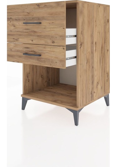 Kronos Komodin 2 Çekmeceli 60x59x96 Çam-çam Çam