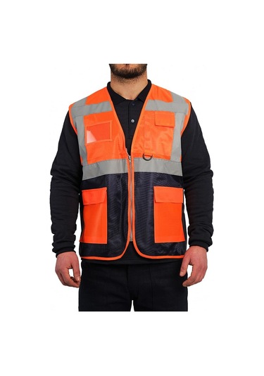 Bestguard Refrektörlü Mühendis Yeleği Cepli 001