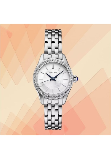 Seiko Sur539p1 Bombeli Hardlex Cam 10 Atm Kadın Kol Saati Renkli