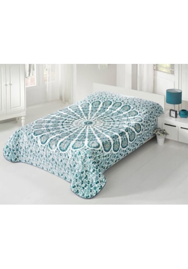 Sarar Çift Kişilik Battaniye Turkuaz,mavi Mavi - Turkuaz