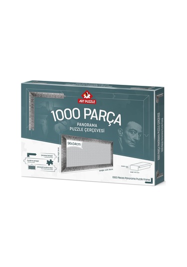 Art Puzzle Gümüş 1000 Parça Panorama Demonte Puzzle Çerçevesi