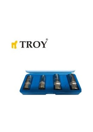 Troy 26155 Bozuk Somun Sökme Takımı. 4 Parça