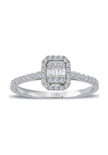 Lova 0,25 Karat Baget Pırlanta Yüzük - 1010346