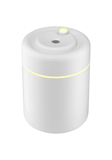 Moveevo Araç İçin Usb Beslemeli 180ml Buharlandıran Nemlendirici, Gece Lambası, İki Buhar Modu Ve Otomatik Kapanma Özelliği - Beyaz