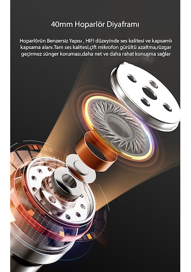 A30 Motosiklet Bluetooth Kask Kulaklığı Yüksek Ses Ve Mikrofon Kalitesi