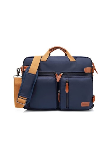 Coolbell CB-5005 2'si 1 Arada 17,3" Laptop Sırt ve Omuz Çantası-Lacivert