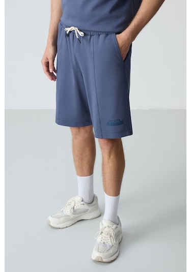 Tommy Life Petrol Pamuklu Kalın Yumuşak Dokulu Oversize Fit Basic Erkek Şort Takım - 85259 Tommy Life Petrol Pamuklu Kalın Yumuşak Dokulu Oversize Fit Basic Erkek Şort Takım - 85259