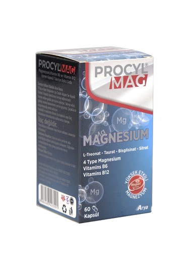 Procyl Mag 4 Form Magnezyum B6, B12 60 Kapsul
