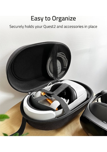 Large Sert Taşıma Çantası Meta Quest 3s/3/oculus 2/pico 4 Uyumlu Siyah M42-bl