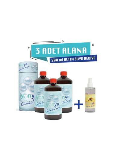 3lt Gümüş Suyu 250ml Altın Suyu Hediye