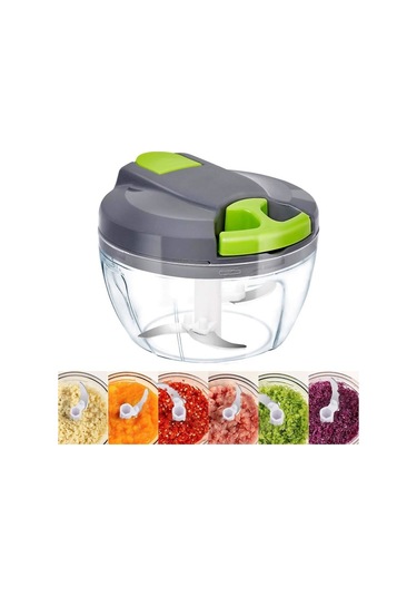 Manuel Gıda Doğrayıcı Elde Taşınabilir Sebze Kesici Bıçaklı Gıda Öğütücü Mutfak Aleti Diğer