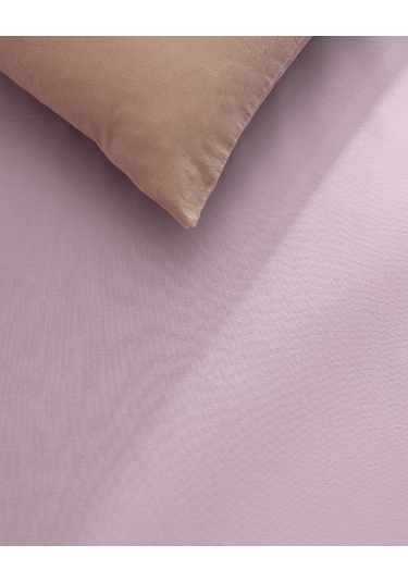 Madame Coco Manon King Size %100 Pamuk Ranforce Lastiksiz Çarşaf - Açık Mürdüm 8684427061336 Çok Renkli