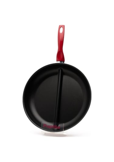 Bayev 30 Cm Çift Bölmeli Tava 2 Farklı Malzeme Tek Tava Kahvaltı Ve Köfte Tavası Cingöz