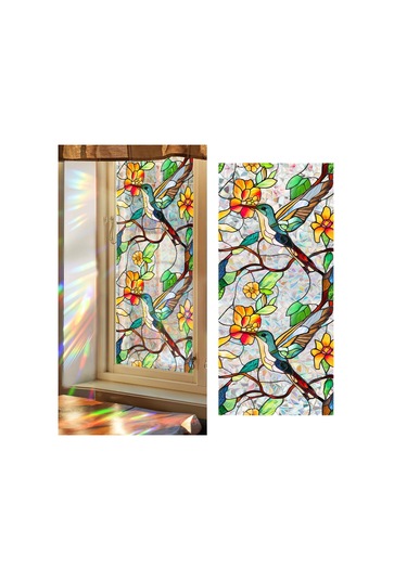 Suntek Pencere Filmi Statik Yapışkanlı Çıkartma Yatak Odası