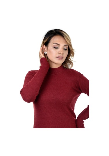 Belifanti Collection Kadın Yarım Balıkçı Yaka Kazak