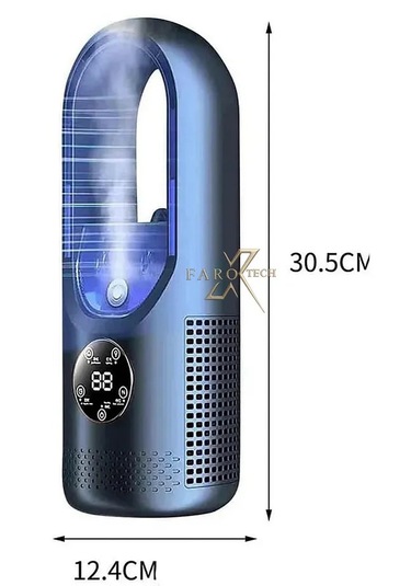 Taşınabilir Buzlu Sisli Soğutucu Fan Nemlendirici, Led Işıklı