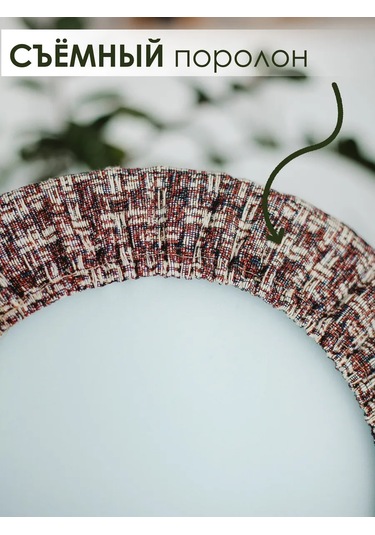 Iv-trik-stail Kare Tabure/stul İçin Yuvarlak Yastık 32 Cm Goblen 35958251 Kahverengi