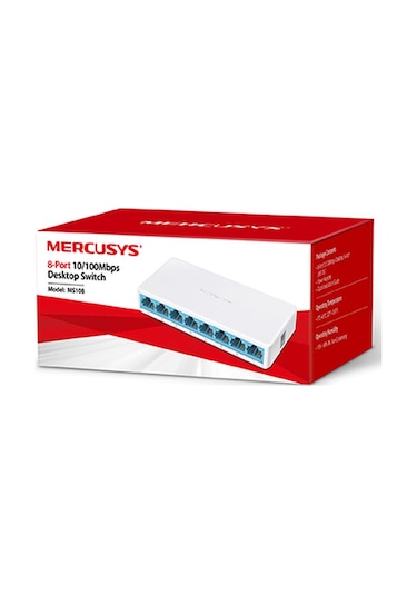 TP-LINK MERCUSYS MS108 8 PORT 10/100 MASAÜSTÜ SWITCH (YÖNETİLEMEZ)