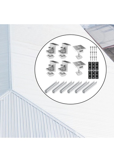 Suntek Güneş Paneli U Braketler Rvs Duvarları Için 6-adet
