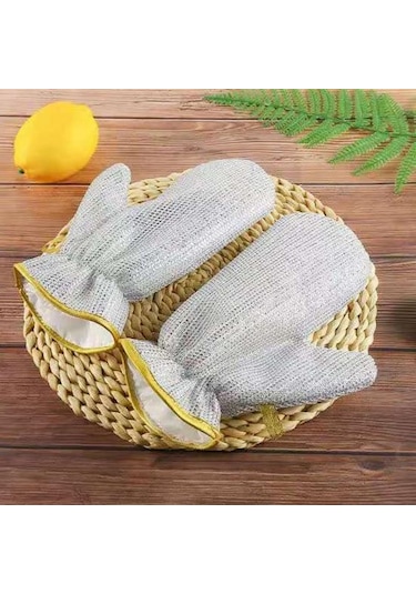 2 Adet Bulaşık Yıkama Eldiveni Çok Fonksiyonlu Çelik Tel Temizlik Eldiveni Su Geçirmez Ev Eldivenleri Mutfak İçin