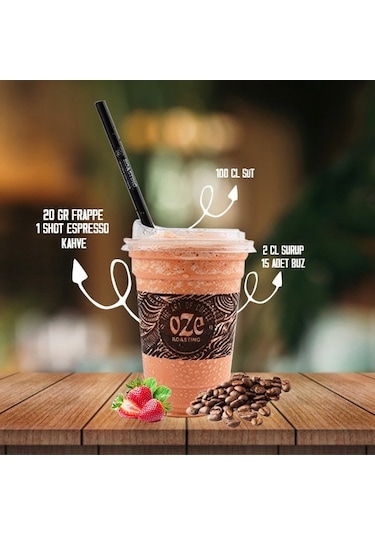 Oze Frappe Tanışma Seti Çilek 250 G + Çikolata 250 G + Mango 250 G