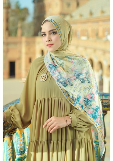 Buttonscarves Sevilla Saten Şal - Butter Sarı