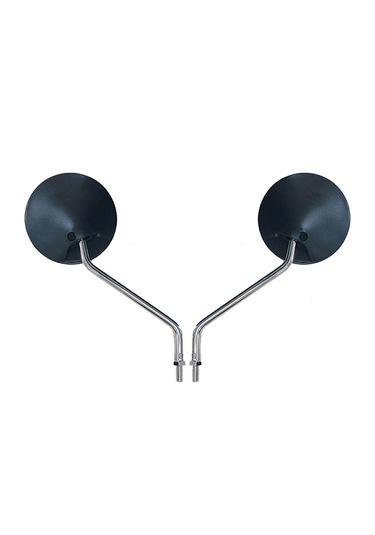 Motosiklet Yuvarlak Ayna Sıyah 10 Mm