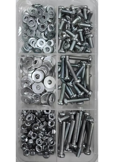 Krasimall M4 Filibusterslı Vidalı Somun Ve Pullu - 260 Adet 99069720