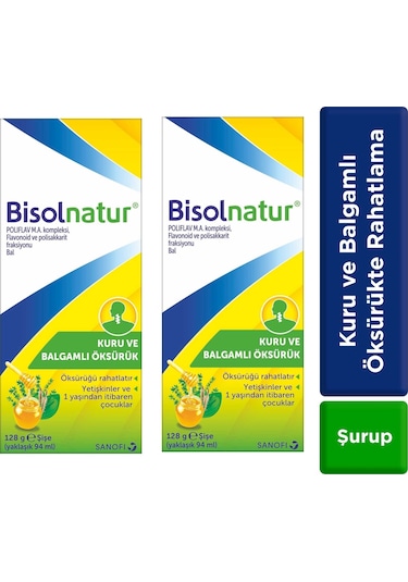 Bisolnatur Bitkisel Şurubu 128 G 2'li