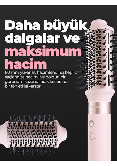 Pirantech Ks-611 Airwrap 6in1 Saç Şekillendirme Seti Pembe