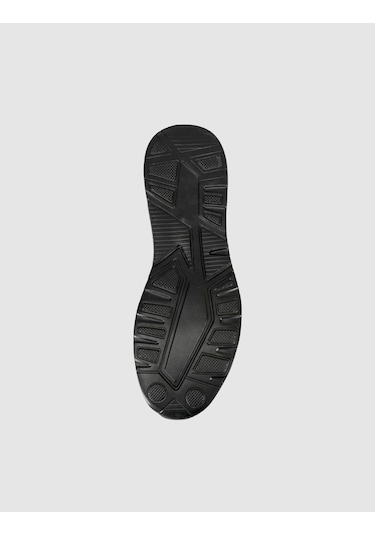 Cabani Bej Örgü Dokulu Konfor Sneaker Siyah - Neon Yeşil