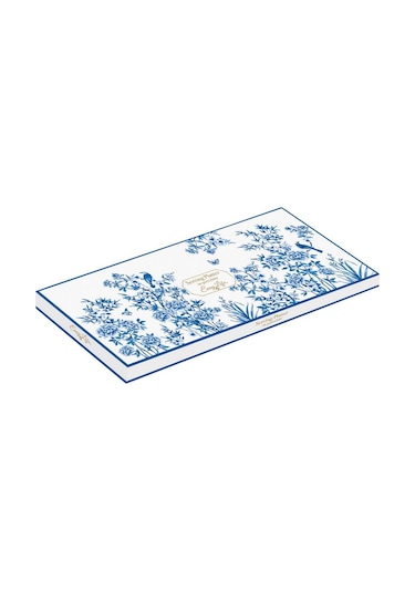 Easy Life Paradise Garden Porselen Servis Tabağı 36cm X 16cm Mavi