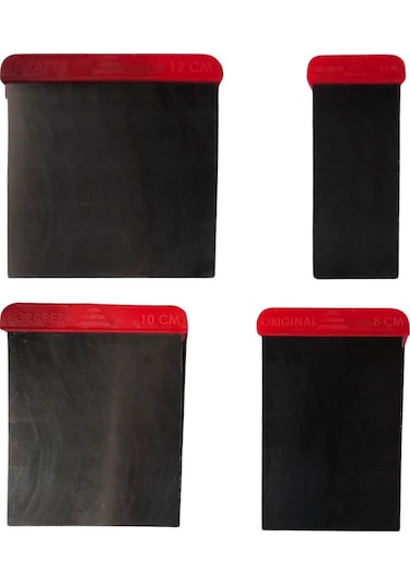 İzmir Fırça Oto Spatula Takımı - 5-8-10-12 X 12 Cm. - 4 Parça Set