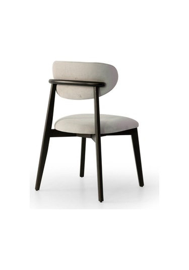 Polo Ahşap Bohem Sandalye Siyah - Krem