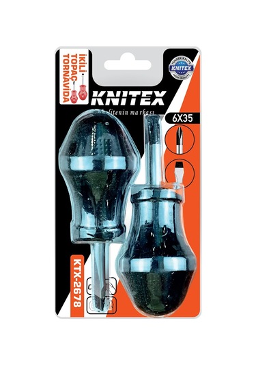 2pcs - Yıldız-düz Topaç Tornavida Seti 6x35 4741