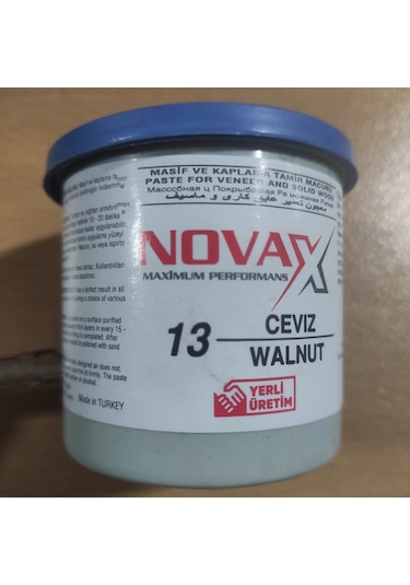 Novax Ahşap Tamir Macunu Ceviz 200 Gram 1 Adet Türk Malı