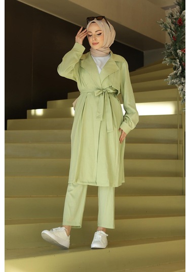 Ay Parça Detaylı Takım Mint Yeşili Mintyeşili Mint Yeşili