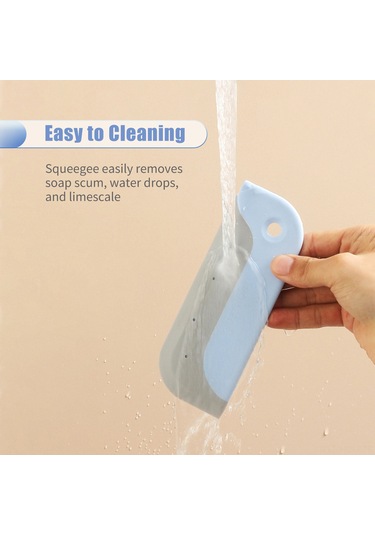 Suofeng Ev İçin Cam Silici - Kuru & Parlak Sonuç, Hafif Tasarım, Mutfak/banyo Uygun, Gri Renk Cd019 Gri