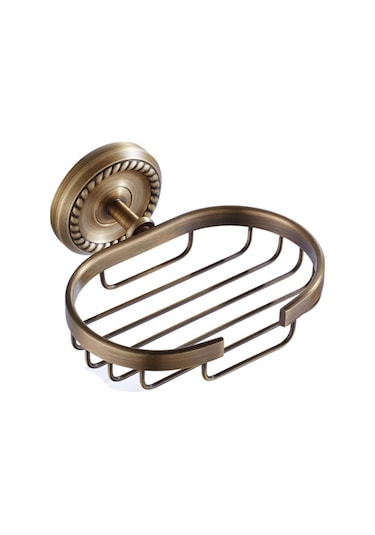 Fause Oval Sabunluk Vintage Antik Pirinç