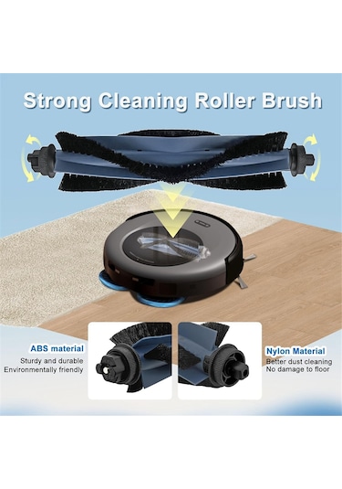 Synodicmonth Eufy Omni C20 Elektrikli Süpürge Aksesuar Seti Yedek Parçaları Ana Yan Fırçalar Hepa Filtreler Paspas Torbaları