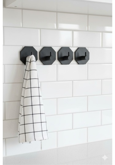 4 Lü Askılık Havlu Askısı, Bornoz Askısı, Kapı Arkası, Duvara Monte, Dayanıklı Malzeme, Turuncu 17 Turuncu