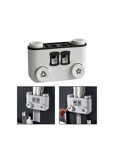 Suntek Tuvalet Banyo Ev Siyah Için Diş Fırçası Dispenseri Ve Diğer