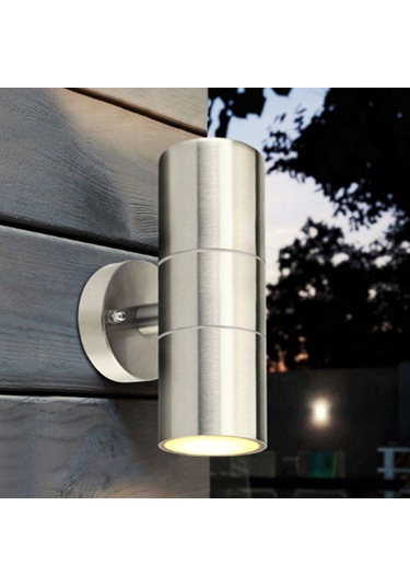 Maxled Gu10 Duylu Saten Çift Yönlü Silindir Bahçe Aplik Mx-2072 Diğer