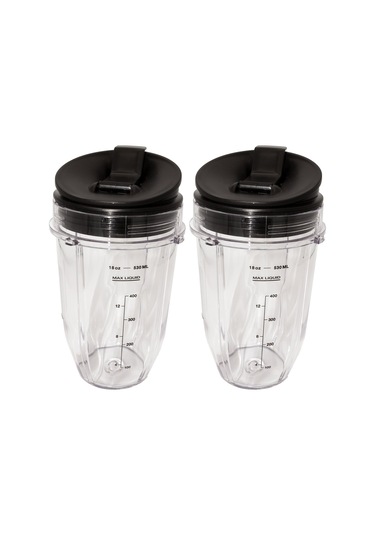 18 Ons Sıp N Seal Kapakları İle Kapsamlı Kapvani - Nutri Ninja Auto -ıq 1000w Serisi Ve Duo Karıştırıcıları İle Uyumlu Yedek Fincan 110ml